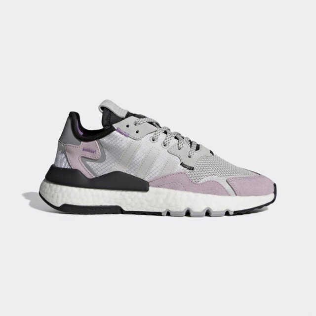 Adidas Women Nite Jogger Shoes Grey Soft Vision Originals
