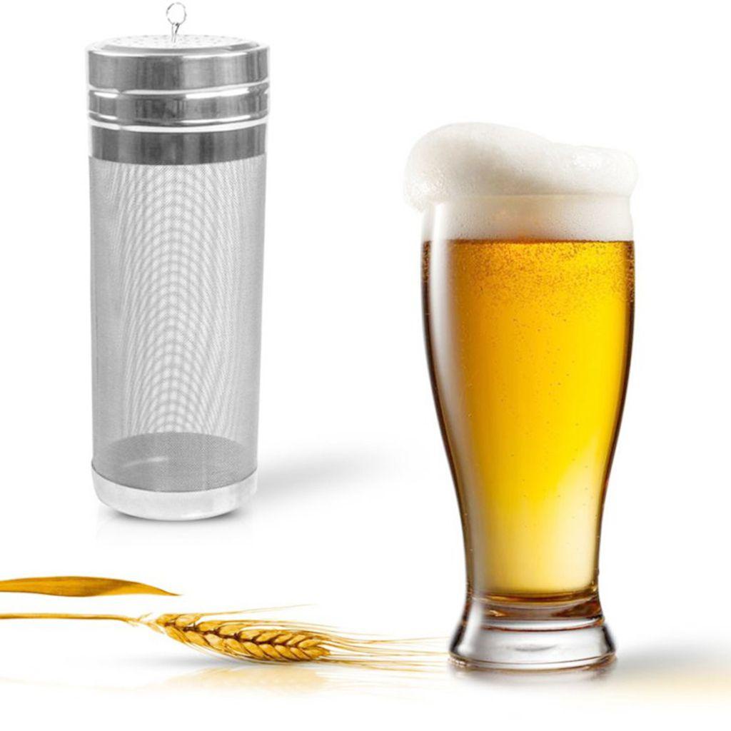 [Elegan] Mesh Beer Filter Mudah Membersihkan Stainless Steel Beer Brewing Kettle Household Dry Hopper Homebrew Hop Saringan