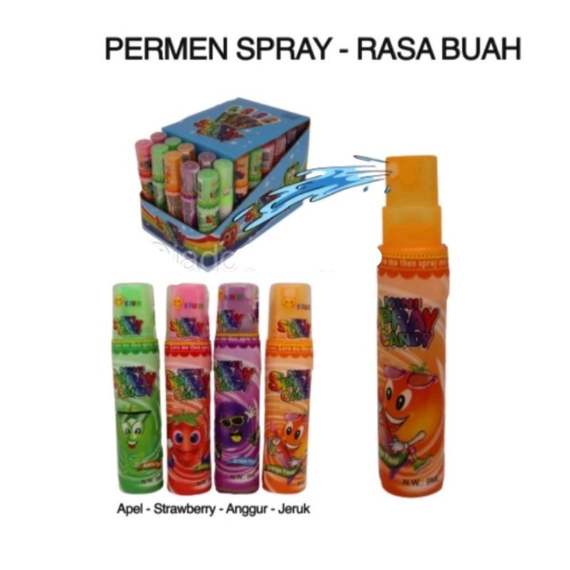 Permen Spray Permen Semprot Cemilan Snack Jajanan Anak Mainan Murah