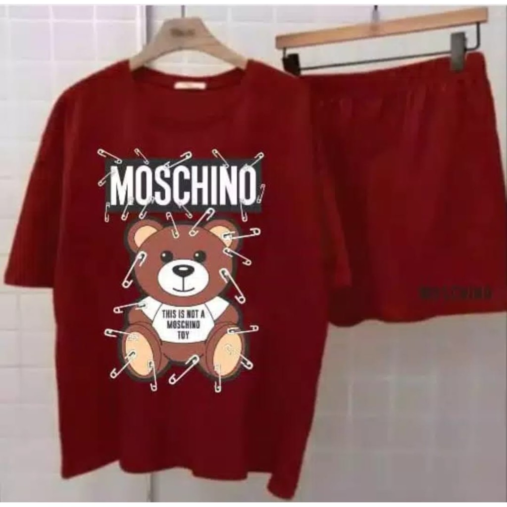 VGN - SETELAN MOSCHINO PENITI BEAR / PAKAIAN WANITA