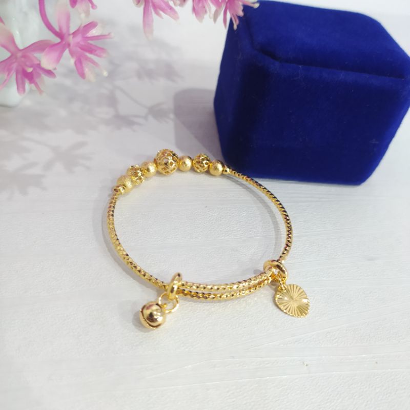 Gelang Anak Bayi Baby Perempuan Xuping Lapis Emas Asli 24K Murah Terlaris Promo Gratis Ongkir Cod