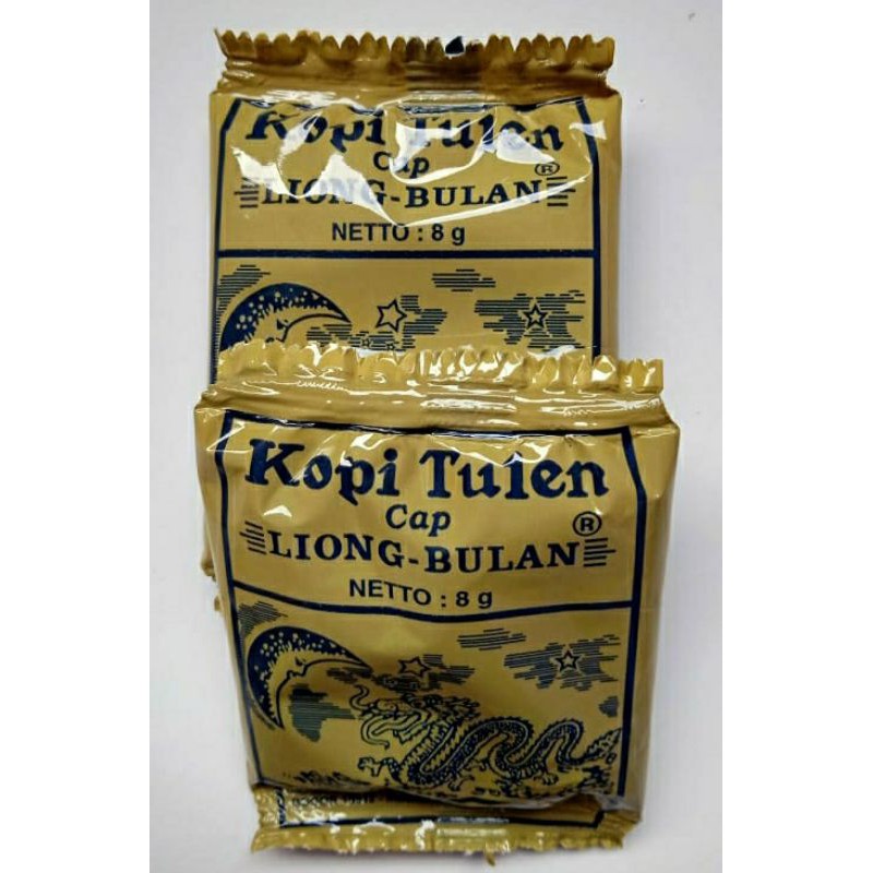 

Kopi Liong Bulan Tanpa Gula {1 Pack isi 30 bungkus @8gram)