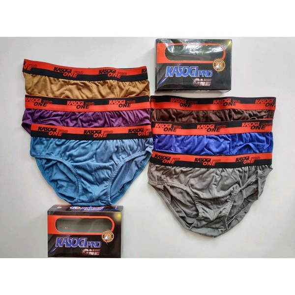 3 Pcs CD Kasogi Pro One | Celana Dalam Kasogi Karet Boxer Pria Dewasa Laki Laki | Open Grosir 3pcs