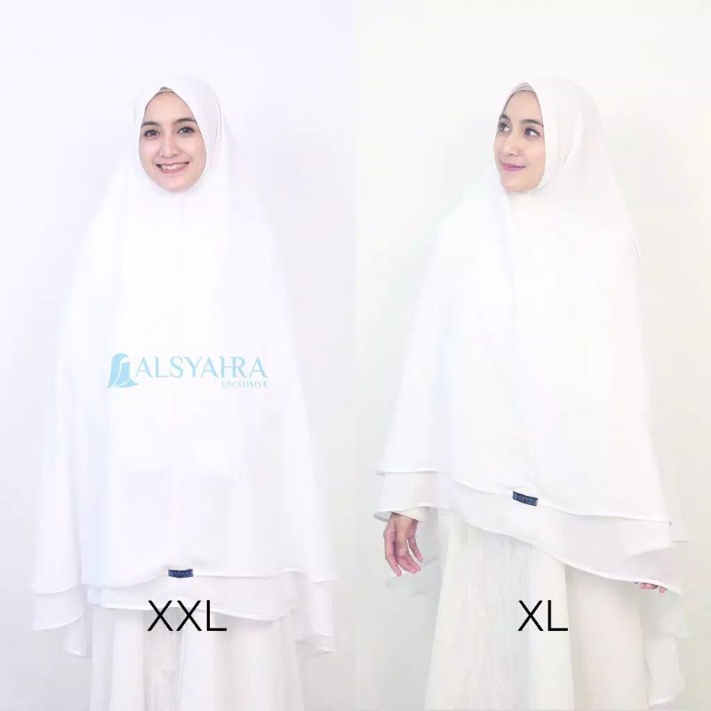 Set Khimar Walimah Umroh Niqab Butterfly Sifon Premium Alsyahra Exclusive