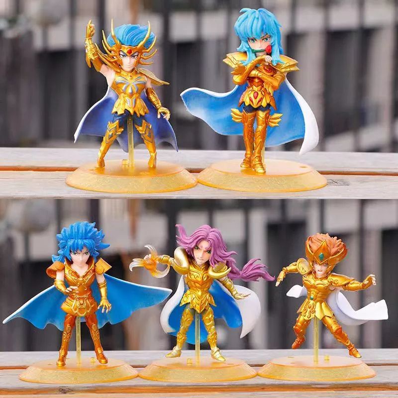 Figure Saint Seiya set 5 Miniatur Hiasan Topper