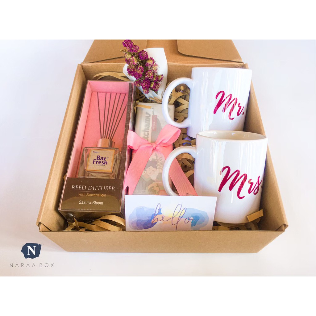 GIFT BOX | HAMPERS | KADO NIKAHAN | WEDDING | PINK | Shopee Indonesia