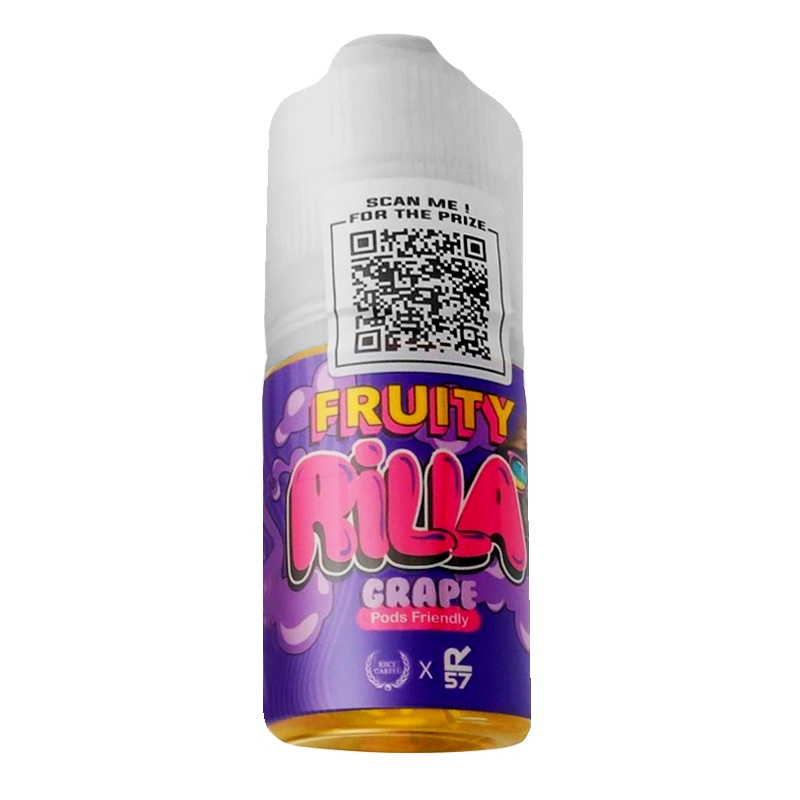 Fruity Rilla Grape Salt Nic E-Liquid 30ML 12MG [ vape / vapor / rokok elektrik ]