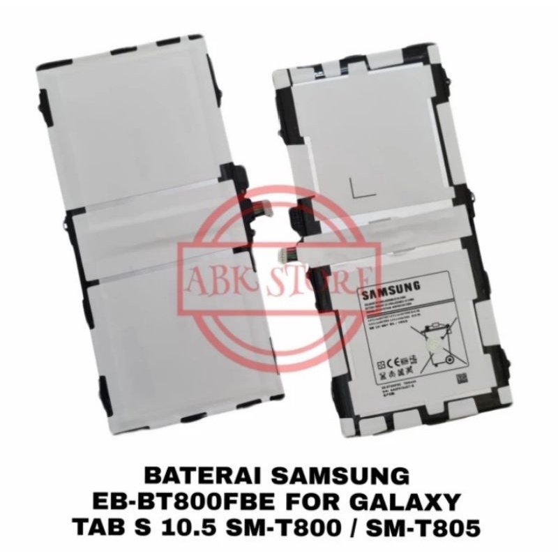 BATTERY BATRE BATRAI BATERAI SAMSUNG TAB S T800 / TAB 10 INCH T805 OPPO ORIGINAL