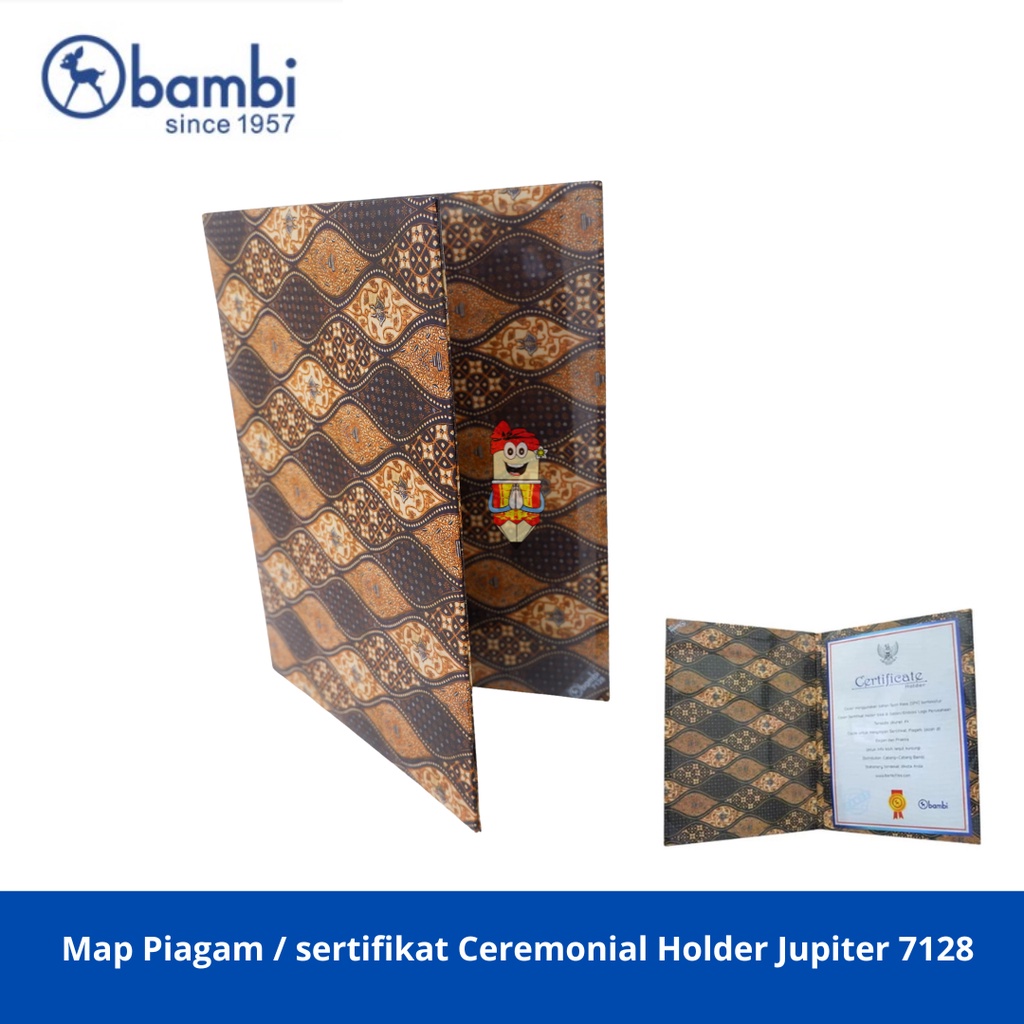 

Map Piagam / sertifikat Bambi Ceremonial Holder Jupiter 7128