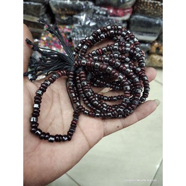 Gelang Tangan Batu Blustin kombinasi Batok Grosir lusinan isi 12pcs