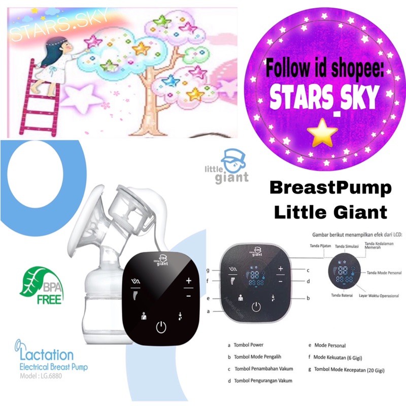 Breastpump Little Giant Lactation Electric LG 6880 / Pompa Asi Little Giant Elektrik