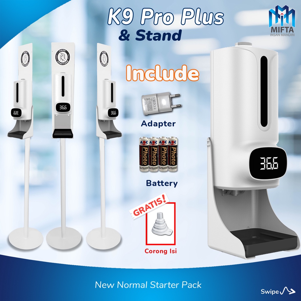 K9 PRO PLUS &amp; STAND / K9 PRO PLUS HAND SANITIZER DISPENSER 2 IN 1