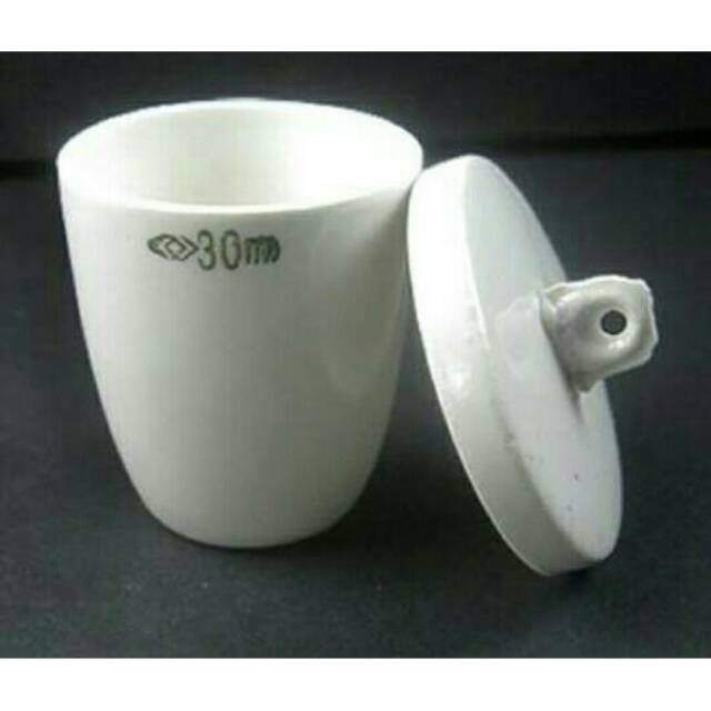 Promo Cawan Porselain 30 ml dapat 3 pc - Krus Porselain 30 ml - Crusible Porcelain 30 ml