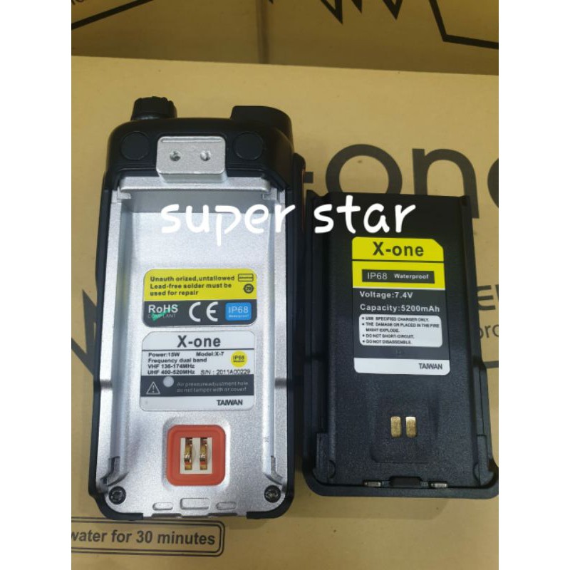 HT X ONE X7 DUAL BAND 15WATT ANTI AIR IP68