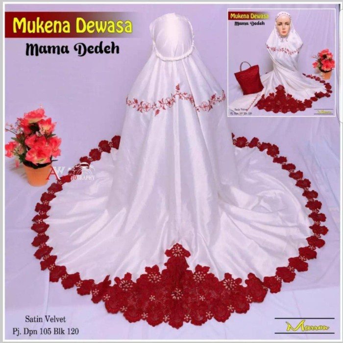 MUKENA SATIN VELVET BORDIR MAMA DEDEH