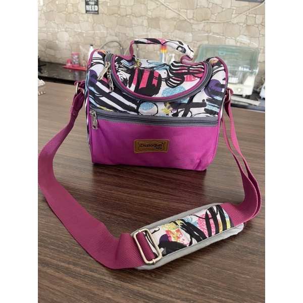Dialogue DGC1002 Cooler Bag Tas Penyimpan ASI Free Botol Abstrak (preloved)