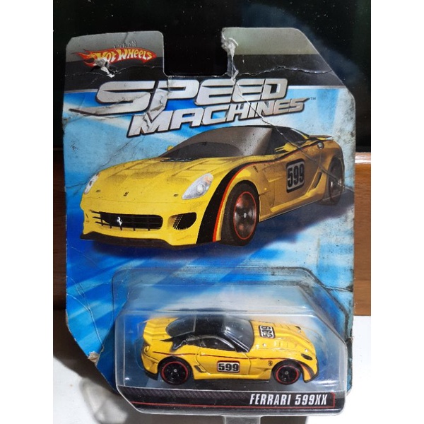 Hot Wheels Speed Machines Ferrari 599xx Yellow