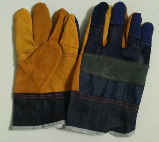 SARUNG TANGAN KULIT LAS/ SARUNG TANGAN LAS KOMBINASI CRUSTING