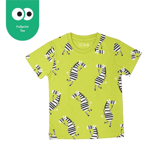 Kolla Kids Kaos  Anak  Fullprint Dancing Zebra  Shopee 