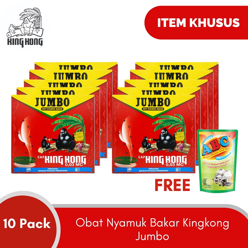 Paket Item Khusus - Obat Nyamuk Bakar Kingkong Jumbo 10 Pack