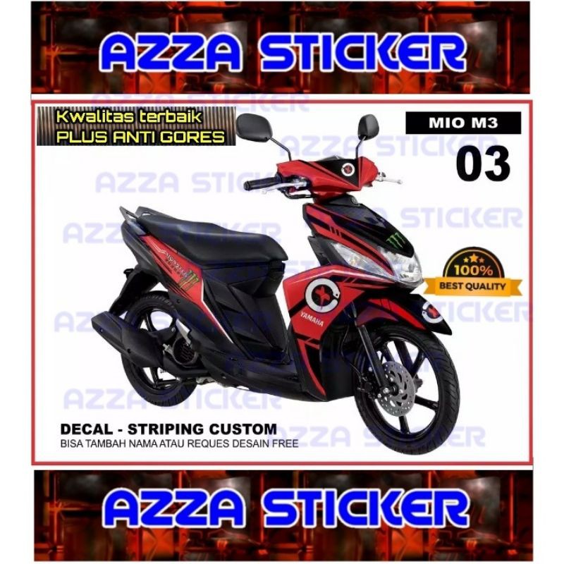 Sticker Striping Decal Mio M3 Full Body, Sticker Decal Mio M3 Full Body, Decal Mio M3 03