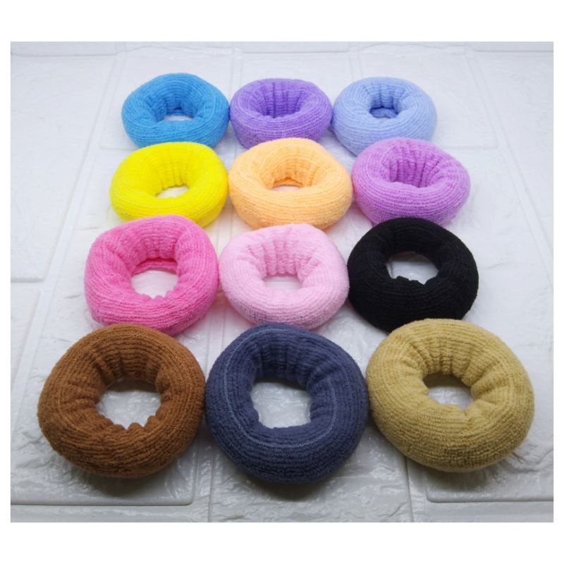 RB Ikat Rambut Donat Mini Isi 12Pcs Kunciran Rambut Model Donat