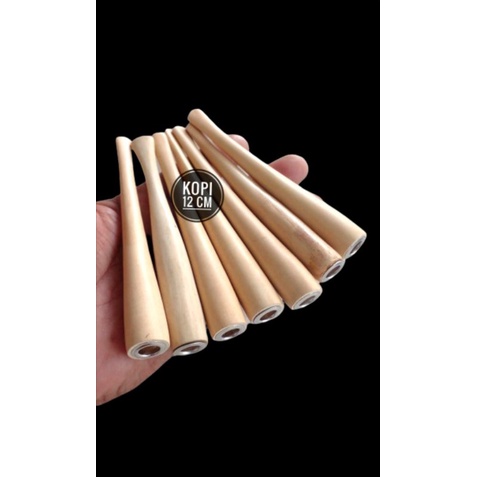 PIPA ONCE CANGKLONG KAYU KOPI PANJANG 12 CM