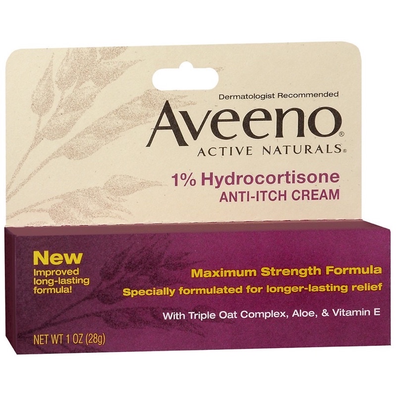 Aveeno 1% Hydrocortisone Anti Itch Cream 28gr