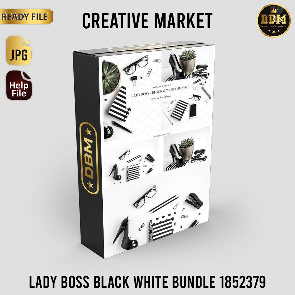 Lady Boss Black White Bundle - JPEG Ultra HD - Stock Photo