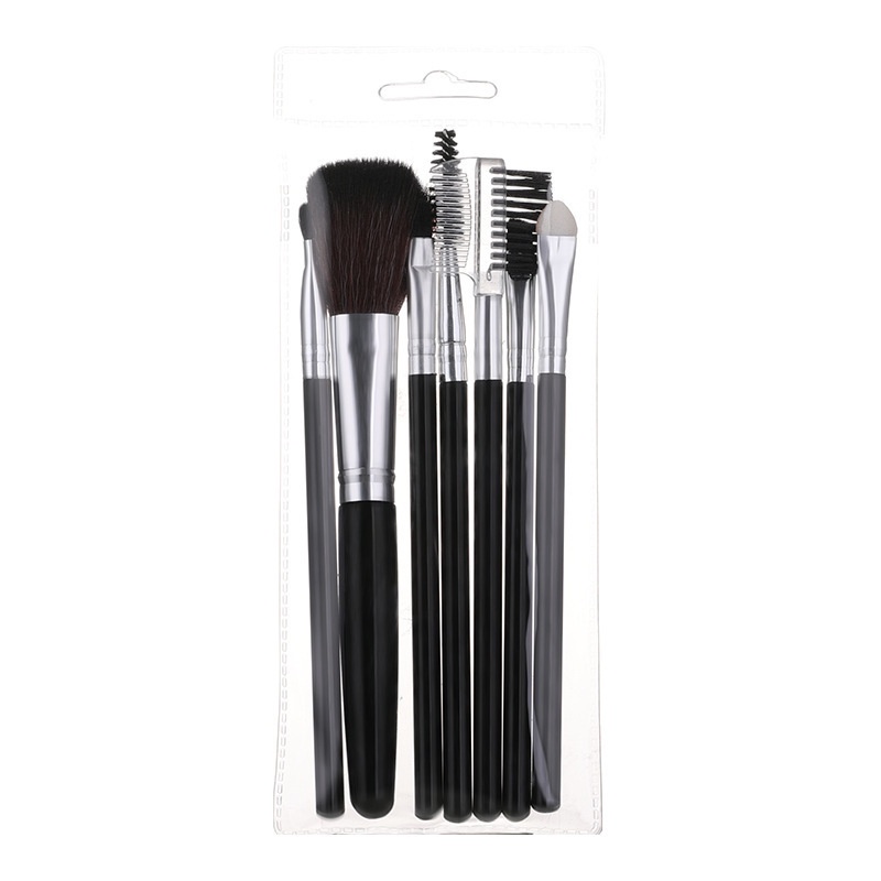 Set Kuas Brush Make Up 7pcs Mini Brush Eyeshadow Alis Blush On