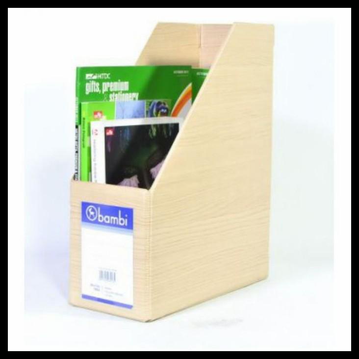 

Box File Bambi 1033 Magazine File Brown Wood