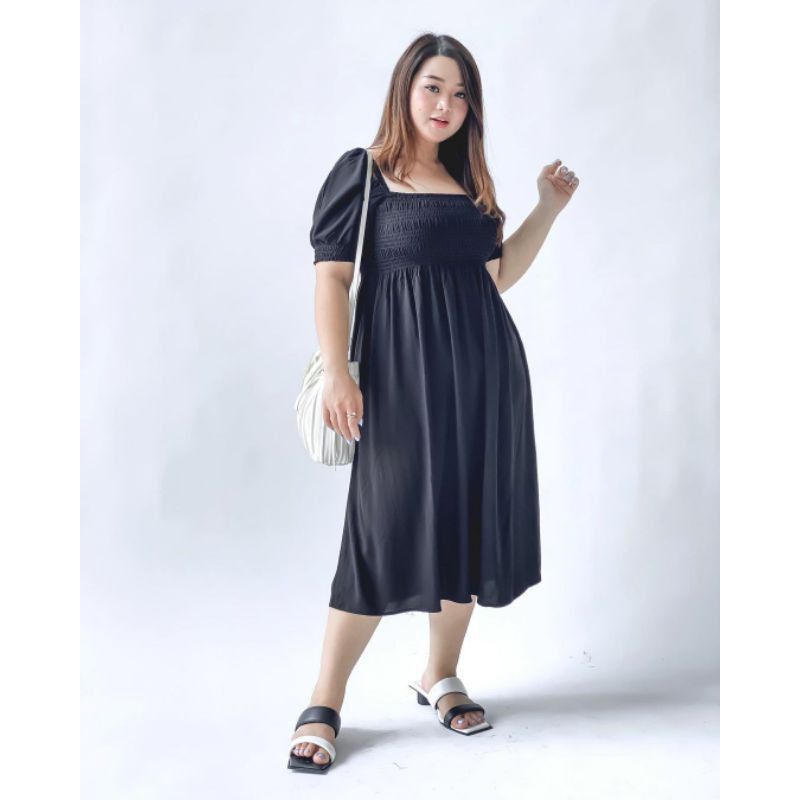 Alesya Dres maxi Midi Style Baju Sabrina Big Size