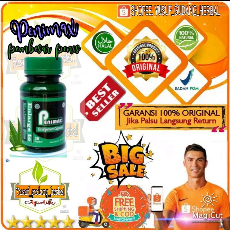 PENIMAX ORIGINAL OBAT PEMBESAR TERBAIK BPOM HERBAL