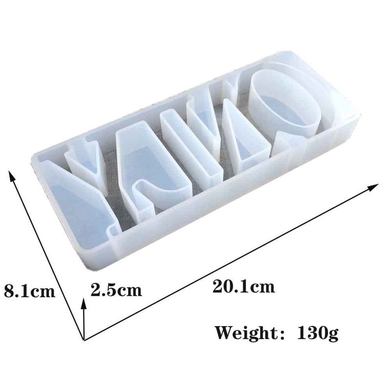 SIY  DIY Crystal Epoxy Mold Handmade Pendant Crafts Letters Shape High Mirror Mould