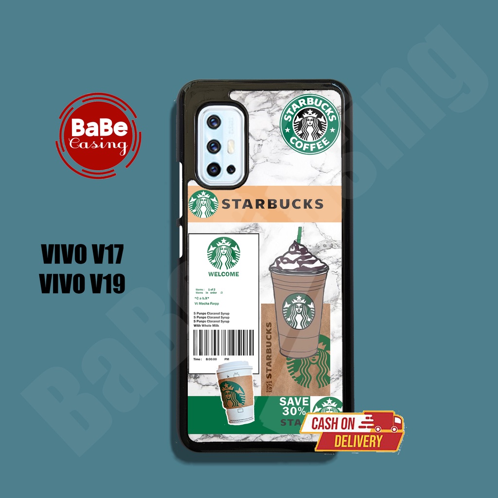 Case VIVO V17 V19 Casing VIVO V17 V19 case STARBUCKS  Case hp kondom hp case aesthetic case anime ca