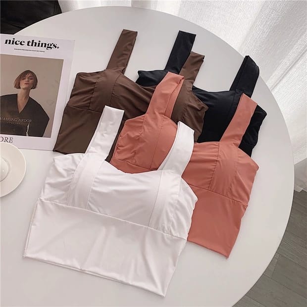 Nicebra Tank Top Bra Cup BH Singlet Pakaian Atasan Wanita Import Model Korea 1077