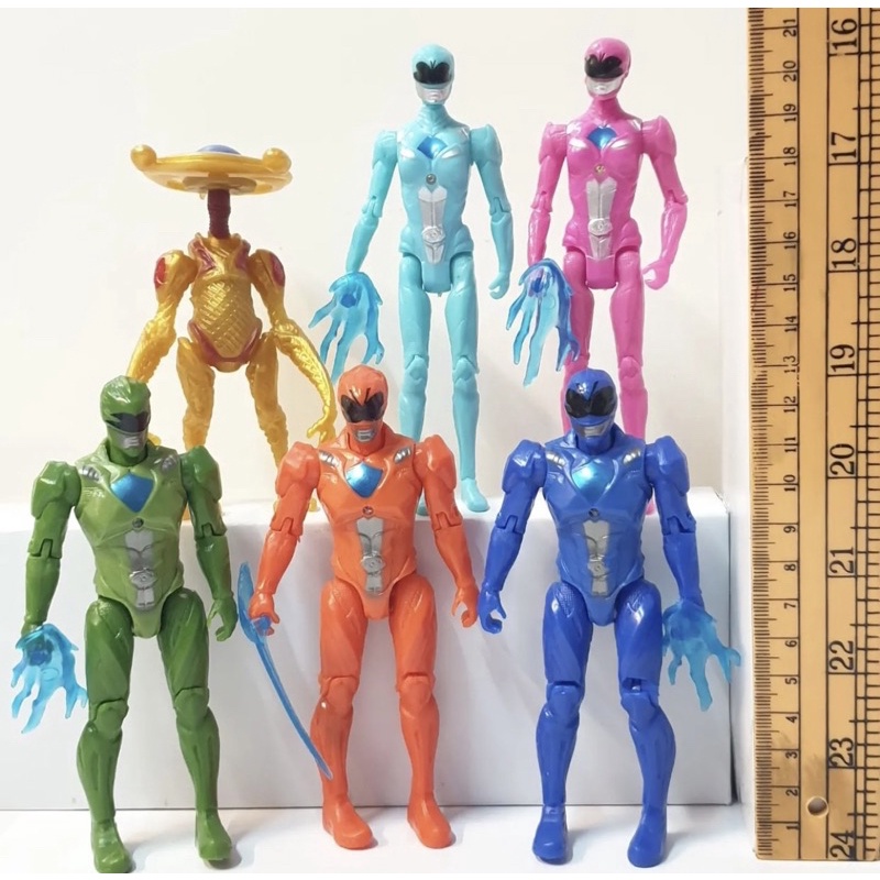 action figure power rangers set isi 6