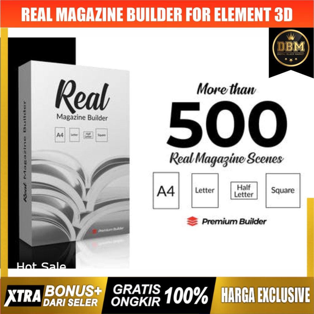 Premium Builder - Real Magazine Builder - Element 3D - After Effect (Extension)