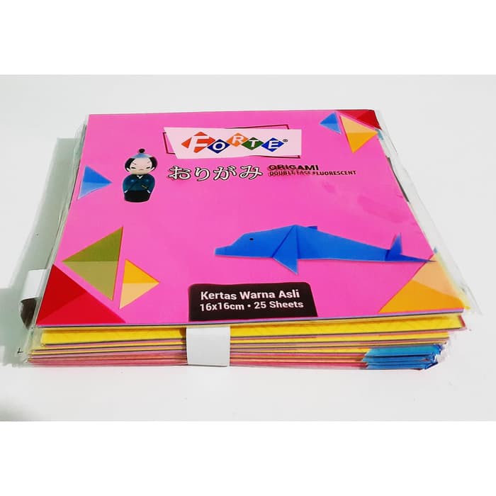 

Origami Forte 2 Sisi/Kertas Lipat Berwarna Uk.16x16CM ( 25Lbr )