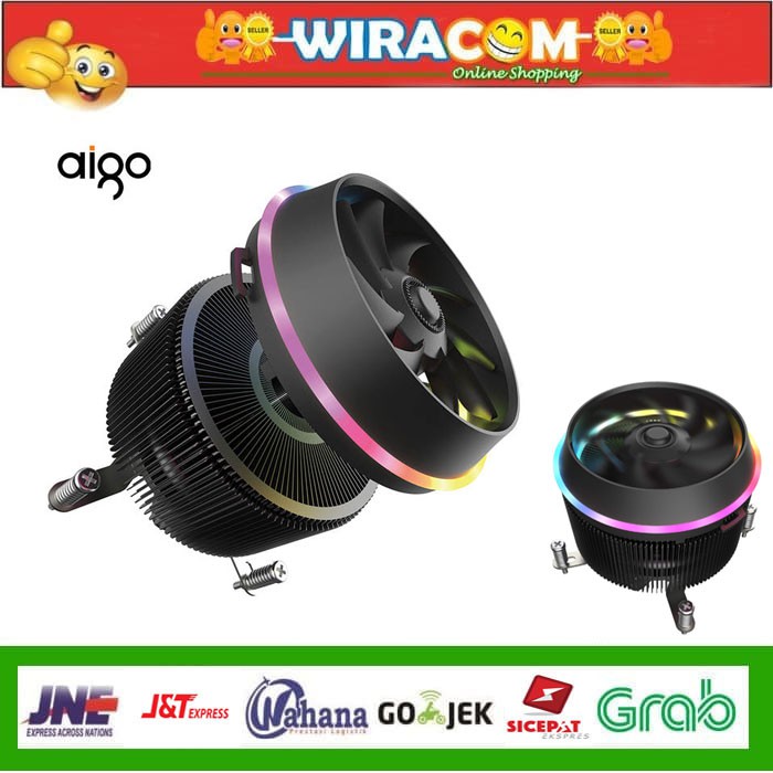 AIGO DARKFLASH SHADOW PRO RGB - CPU COOLER Suport Intel + AMD ORIGINAL GARANSI RESMI