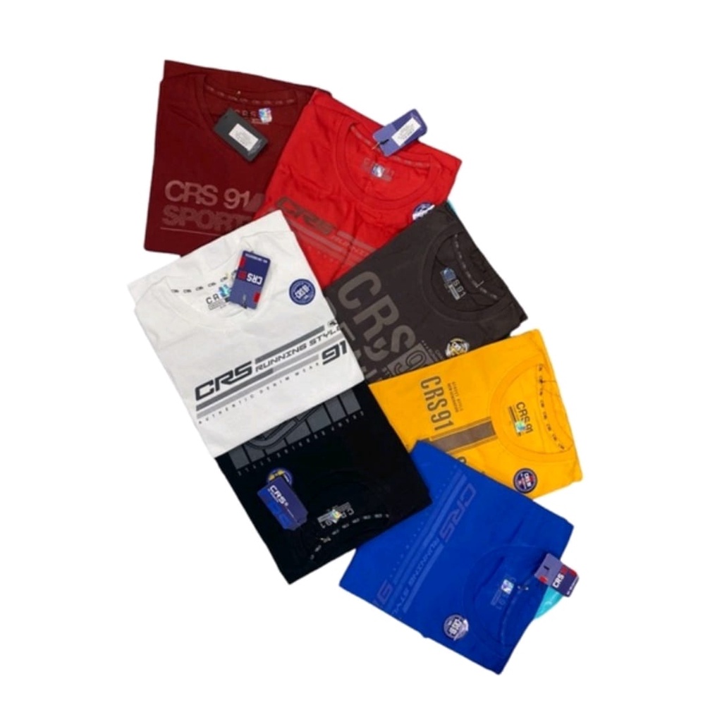 Kaos CRS 91 Warna Terang Original Brand | Kaos pria dewasa Warna Cerah | Kaos pria terbaru | Kaos di