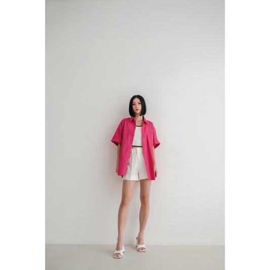 [LAVIA] Cora Oversized Shirt / kemeja katun oversized