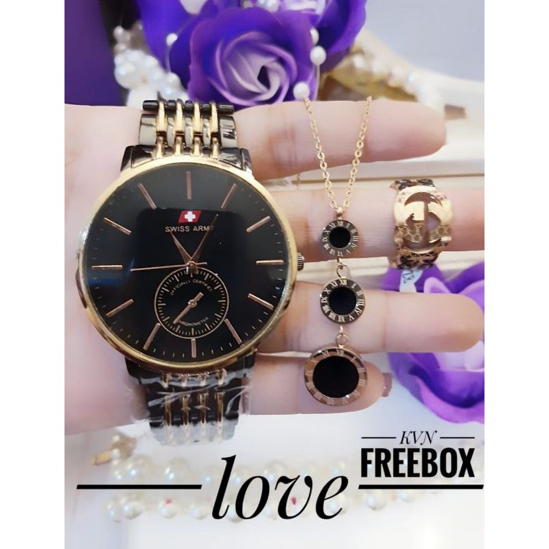 jam set perhiasan titanium V633