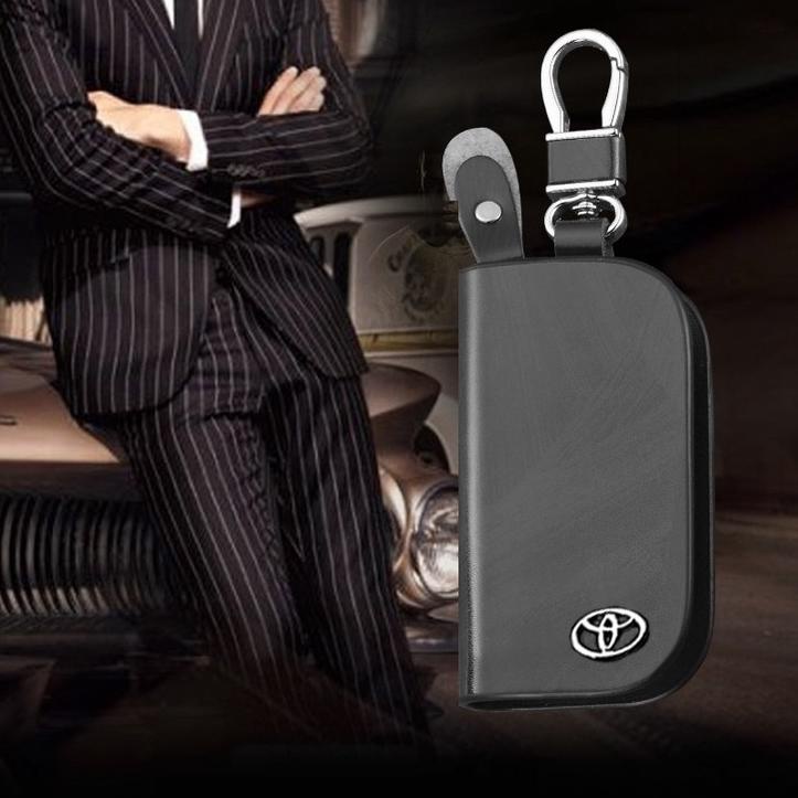 ナ TOYOTA Kasus Kunci Kulit Gantungan Kunci Mobil Dompet Kunci Pria Hadiah Kelas Atas Update