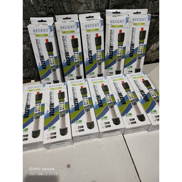 Heater Aquarium Recent 50 wat, Heater Akuarium