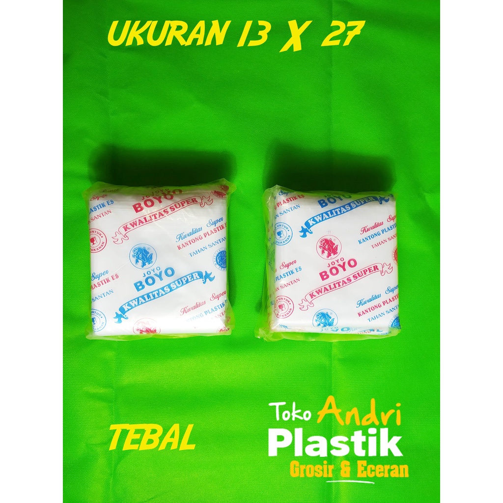 Plastik Es Tebal Tahan Panas JOYO BOYO Kualitas Super Uk 13 x 27