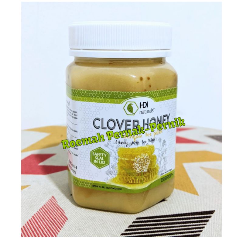 Promo Clover honey madu HDI 500gr free sendok kayu