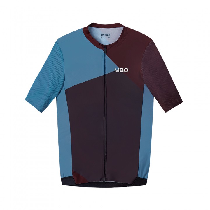 Jersey Sepeda Mysenlan Mbo Short Sleeve Jersey Prism Blue Black