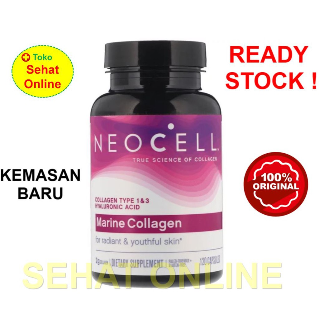 Neocell Marine Collagen + Hyaluronic Acid &amp; Vita-Mineral Youth Boost 120 KAPSUL