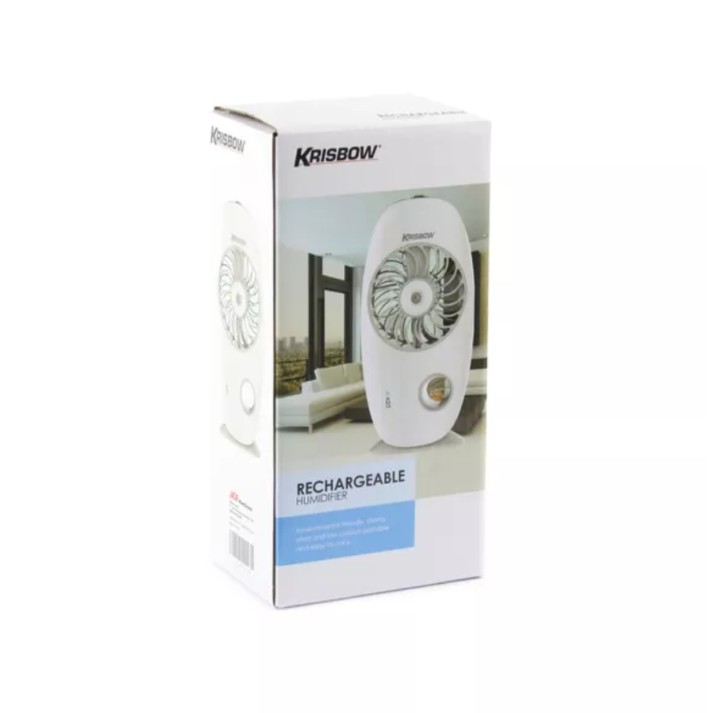 Krisbow Kipas Angin Humidifier Portabel / Rechargeable Humidifier Best Quality